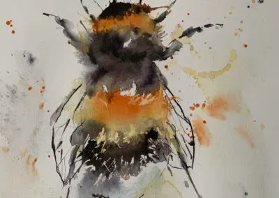 Bumble Bee 3 watercolour